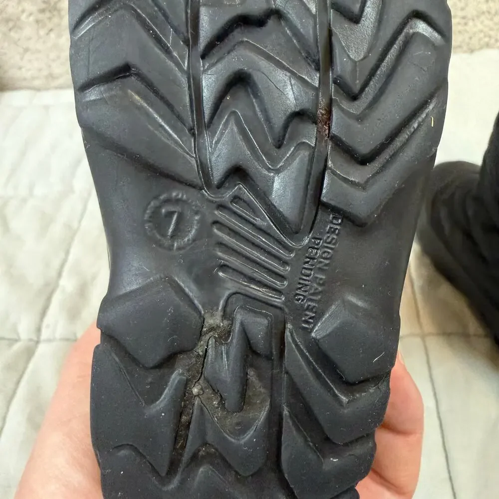 Kamik Icefollies Front Zip Waterproof Winter Snow Boots Black Toddler 7 Boys